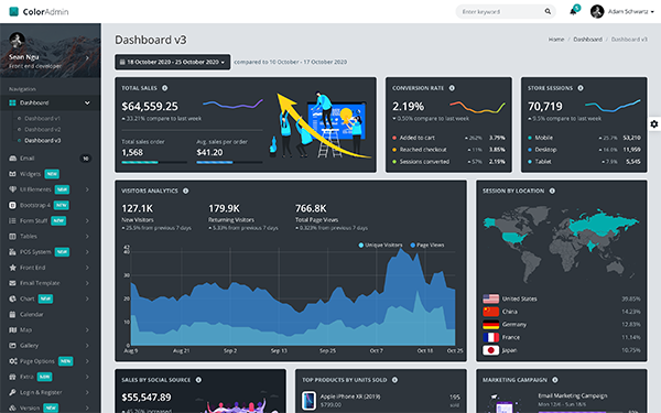 Color Admin - Ultimate Admin & Frontend Kit