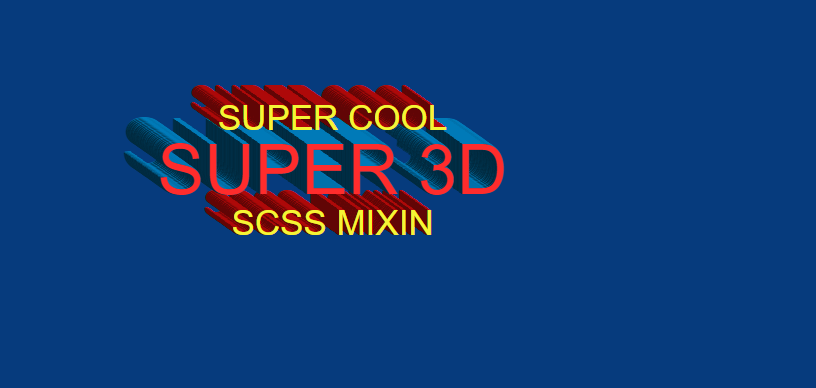 Realism Meets 3D Typography with SCSS